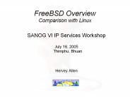 FreeBSD%20Overview%20Comparison%20with%20Linux