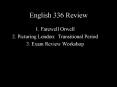English 336 Review PowerPoint PPT Presentation