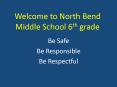 Welcome to North Bend Middle School 6th grade PowerPoint PPT Presentation