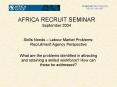 AFRICA RECRUIT SEMINAR September 2004 PowerPoint PPT Presentation