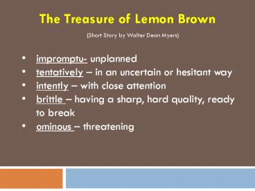 impromptu- unplanned