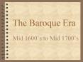 The Baroque Era PowerPoint PPT Presentation