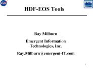HDF-EOS Tools
