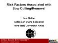 Risk Factors Associated with Sow CullingRemoval PowerPoint PPT Presentation