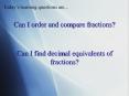 Can I order and compare fractions? PowerPoint PPT Presentation