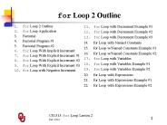 CS1313: for Loop Lesson 2