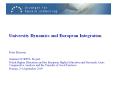 University Dynamics and European Integration PowerPoint PPT Presentation