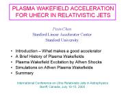 PLASMA WAKEFIELD ACCELERATION FOR UHECR IN RELATIVISTIC JETS