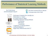 Performance of Statistical Learning Methods