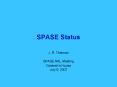 SPASE Status PowerPoint PPT Presentation