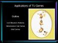 Applications of TU Games PowerPoint PPT Presentation