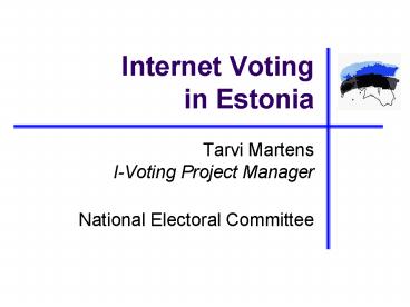 Internet Voting in Estonia