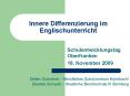Innere Differenzierung im Englischunterricht