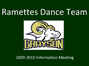 Ramettes Dance Team