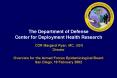 The Department of Defense Center for Deployment Health Research CDR Margaret Ryan, MC, USN Director PowerPoint PPT Presentation
