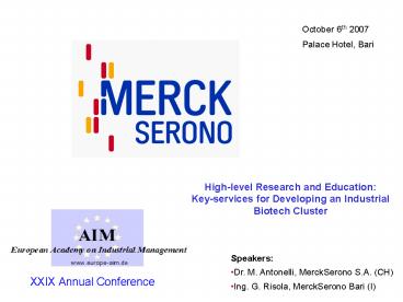 XXIX Annual Conference