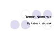 Roman Numerals PowerPoint PPT Presentation