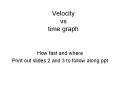 Velocity vs time graph PowerPoint PPT Presentation