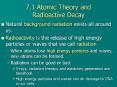 7'1 Atomic Theory and Radioactive Decay PowerPoint PPT Presentation