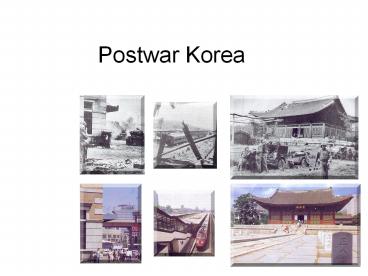 Postwar Korea