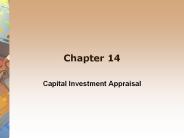 Capital Investment Appraisal