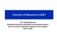 Overview of Research at CERT PowerPoint PPT Presentation