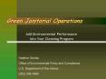 Green Janitorial Operations PowerPoint PPT Presentation