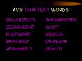 AVS: CHAPTER 2 WORDS: PowerPoint PPT Presentation