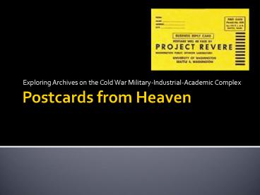 Postcards from Heaven