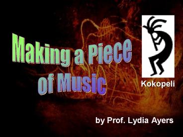 by Prof. Lydia Ayers