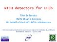 RICH detectors for LHCb PowerPoint PPT Presentation