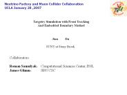 Targetry Simulation with Front Tracking