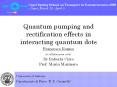 Quantum pumping and rectification effects in interacting quantum dots PowerPoint PPT Presentation