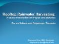 Rooftop Rainwater Harvesting: A study of related technologies and attitudes Dar es Salaam and Bagamo PowerPoint PPT Presentation