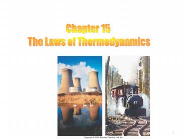 The Laws of Thermodynamics