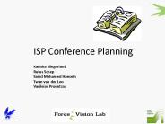 ISP Conference Planning