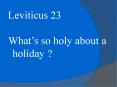 Leviticus 23 PowerPoint PPT Presentation