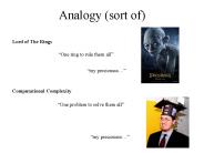 Analogy (sort of)