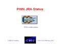 PHIN JRA Status PowerPoint PPT Presentation