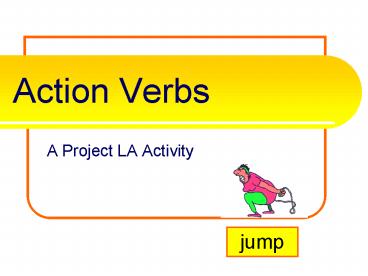 Action Verbs
