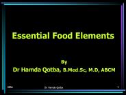 Essential Food Elements