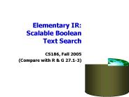 Elementary IR: Scalable Boolean Text Search