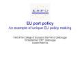 EU port policy PowerPoint PPT Presentation