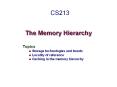 The Memory Hierarchy PowerPoint PPT Presentation
