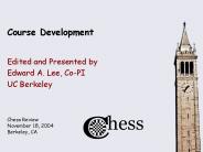 Course Development