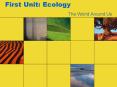 First Unit: Ecology PowerPoint PPT Presentation