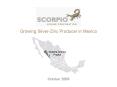 Growing SilverZinc Producer in Mexico PowerPoint PPT Presentation