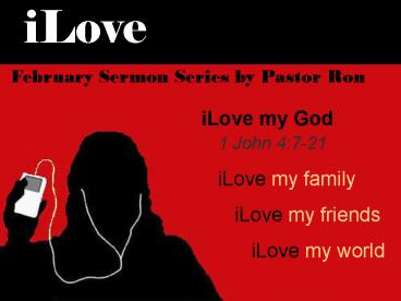 February Sermon Series by Pastor Ron