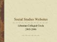 Social Studies Websites PowerPoint PPT Presentation