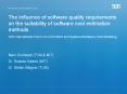 The%20influence%20of%20software%20quality%20requirements%20on%20the%20suitability%20of%20software%20cost%20estimation%20methods%20%2024th%20International%20Forum%20on%20COCOMO%20and%20Systems/Software%20Cost%20Modeling PowerPoint PPT Presentation